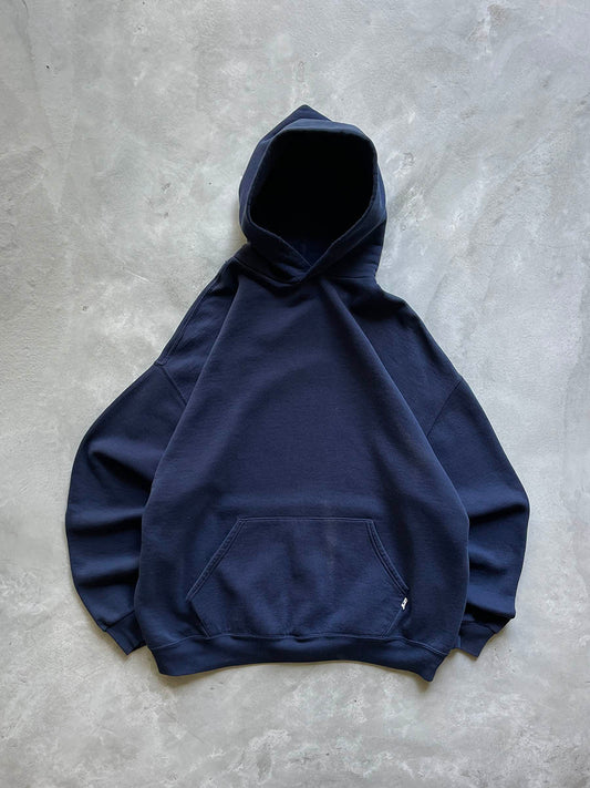 Navy Blue Russell Athletic Hoodie - 90s - XXL