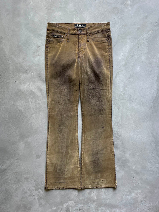 Lei Brown Velvet Jeans - 2000s - Size 3
