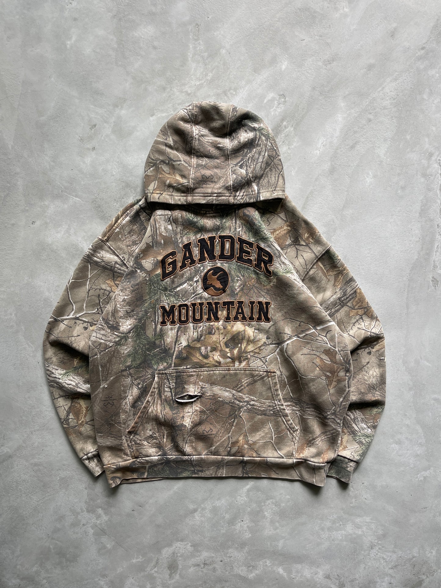 Gander Mountain Forest Camouflage Hoodie - 2000s - L