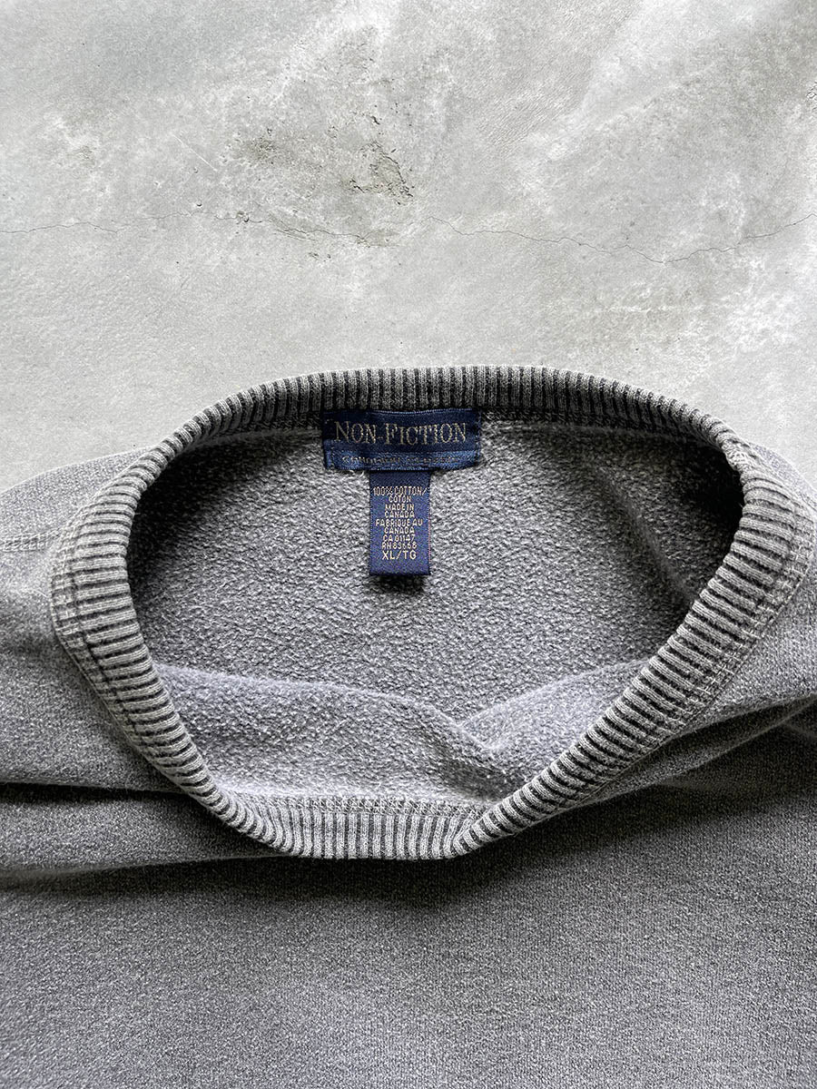 Charcoal Grey Sweatshirt - 90s - XL